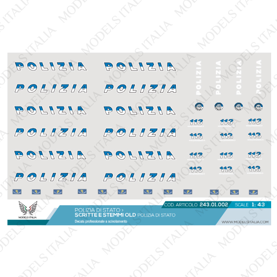 decals stemmi polizia