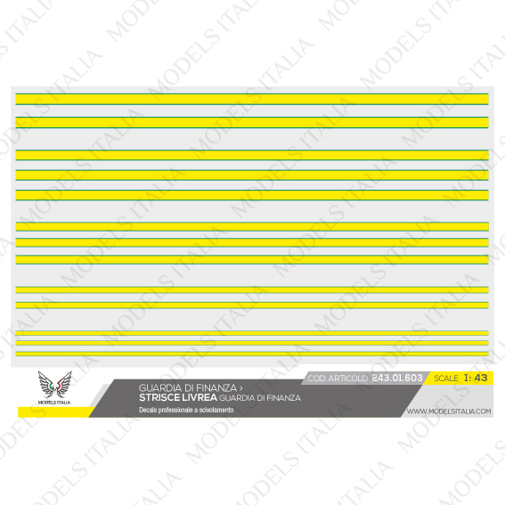 decals strisce guardia di finanza