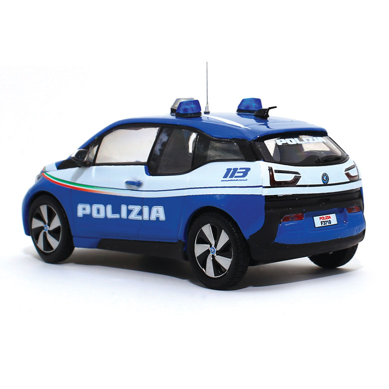 modellino auto polizia BMW i3