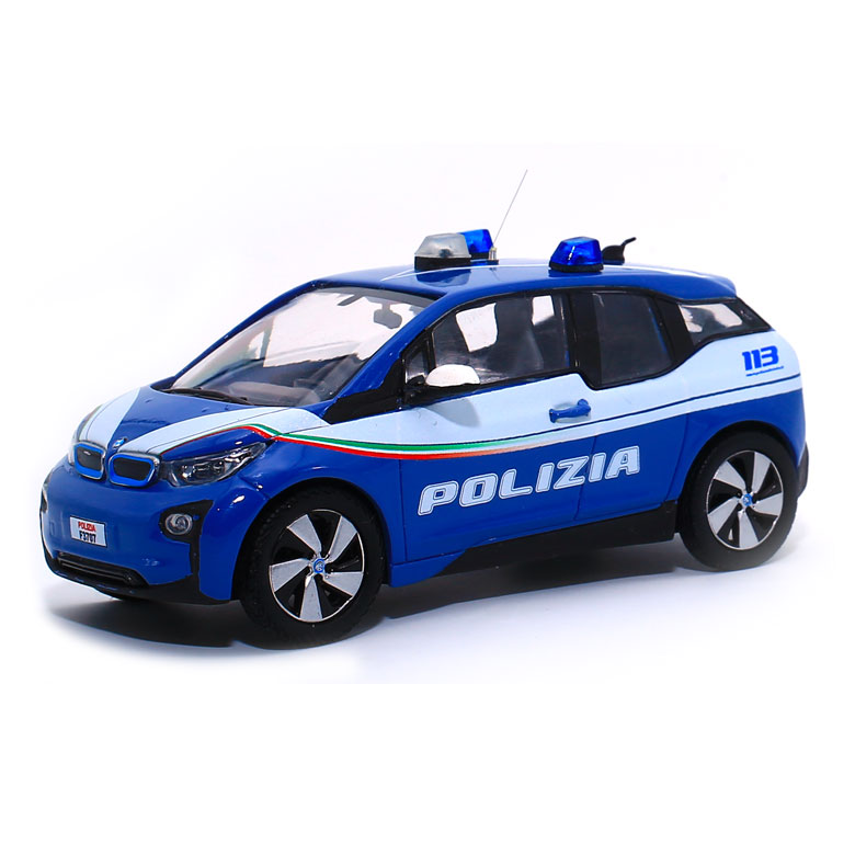 modellino auto polizia BMW i3