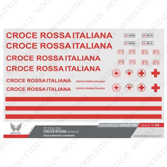 decals croce rossa
