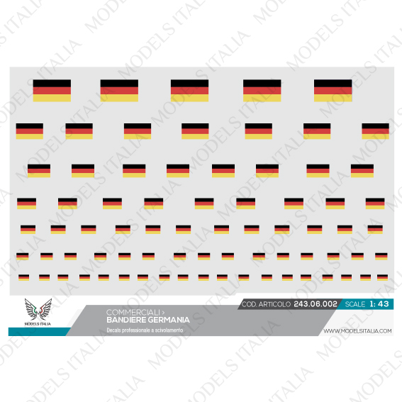 decals bandiere Germania