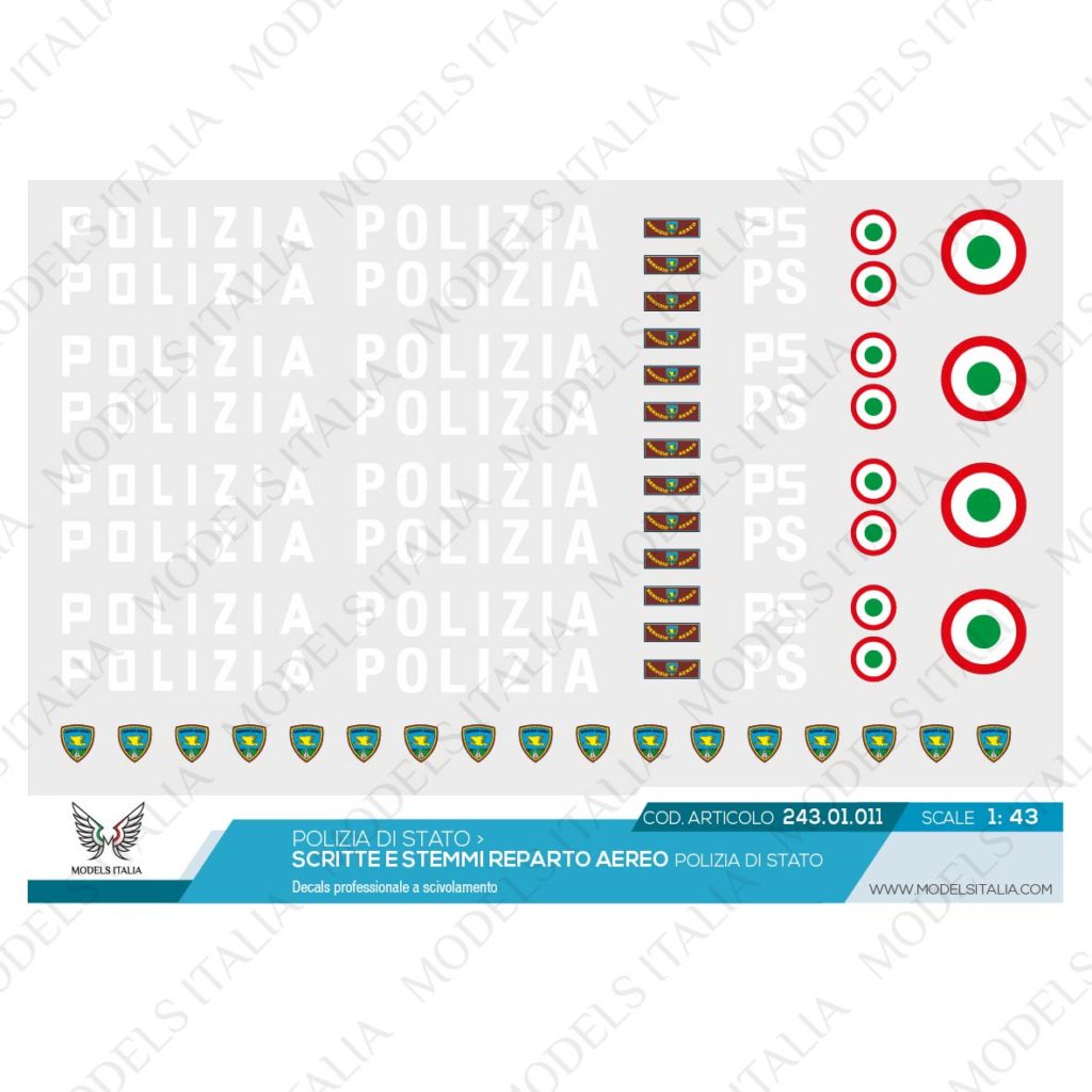 decals reparto aereo polizia di stato